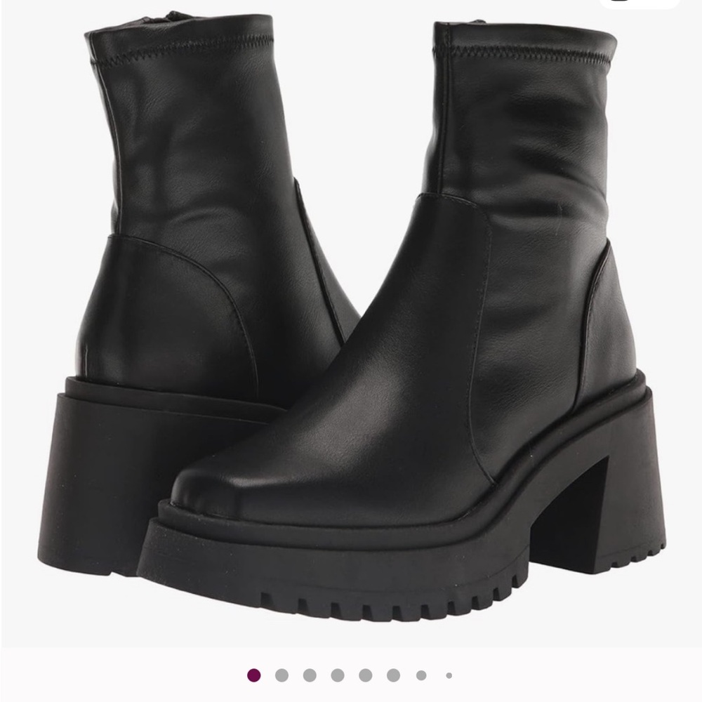 Madden Girl Black Tiaa Heeled Ankle Boots